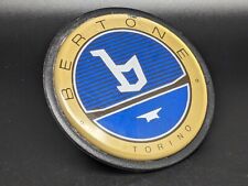 FIAT BERTONE TORINO Ø 77MM LOGO EMBLEMA FREGIO STEMMA SCRITTA TARGHETTA BADGE