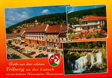 Cartolina Brube dalla bella Triberg an der Gutach Germany cascata Kurhaus