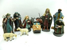 Natività in Marmorino 12Cm Sacra Famiglia 11 Pz Lavoretti Scuola Pastori Presepe