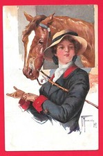 DONNA CON CAVALLO -  ILLUSTRATORE MARCHISIO