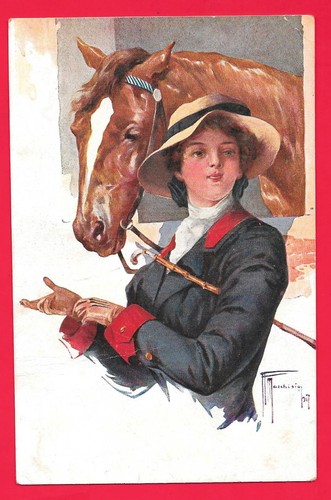 Donna con cavallo - donna,