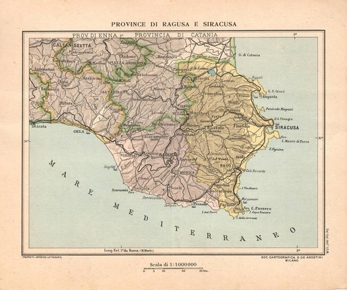 Province ragusa siracusa - di, e