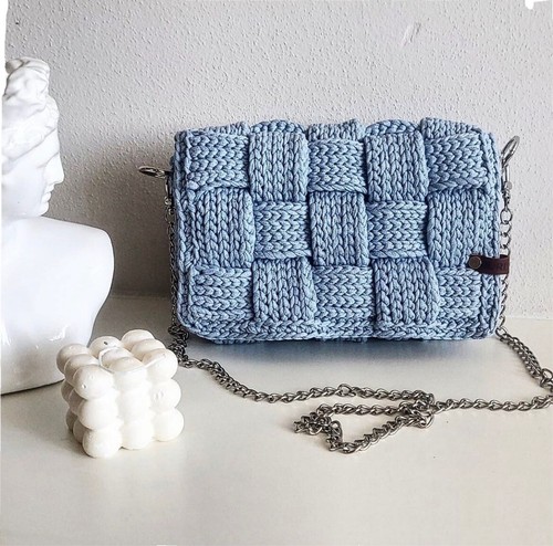 Borsa donna colore jeans - , con