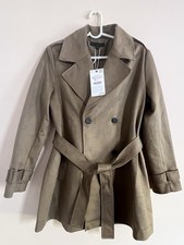 ZARA WOMAN BELTED FAUX SUEDE