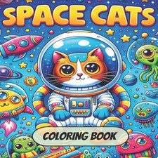 Space Cats Coloring Book