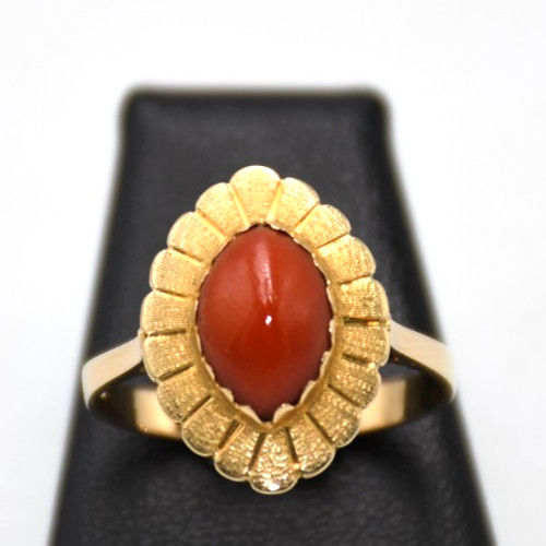 Anello corallo rosso