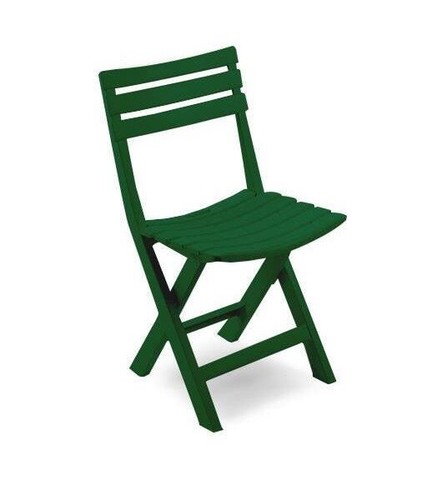 Sedia pieghevole verde - pieghevole, x