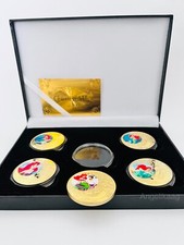 Disney Ariel Il Sirena x5 Placcato Oro Moneta The Sea Princess - IN Display Box