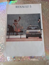 BROCHURE AUTO VINTAGE RENAULT