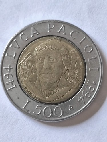 500 lire 1994 luca pacioli - 500,