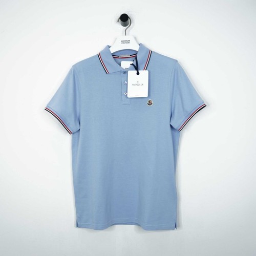 Polo moncler blu cielo - polo,