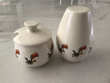 Midcentury Carlton Ware - Toucan - Set di crogiole per parti stilizzate