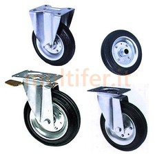 Ruote per carrelli - ruota per carrello - industriale  in misure e modelli vari.