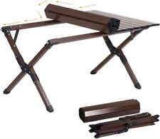 Tavolo Pieghevole Campeggio Pic-nic fiere sagre- Piano arrotolabile 90 x 60 x 45