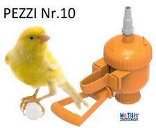 Abbeveratoio per canarini uccelli automatico con posatoio  - pezzi 10