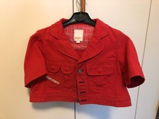 Giacca jeans corta originale DIESEL, rossa, mai usata