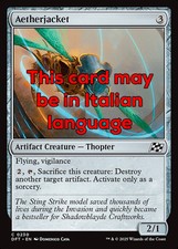 MTG AETHERJACKET FOIL EXC - VESPA DELL'ETERE 230 - DFT - MAGIC