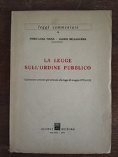 LA LEGGE SULL'ORDINE PUBBLICO