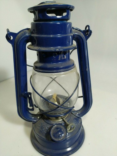 Lanterna lume cherosene blu - a,