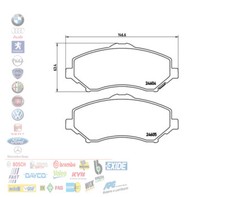 PASTIGLIE FRENO ANTERIORI FIAT