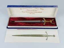 Vintage Miniatura Spada “Szczerbiec” Millennium 966-1966 Scatola E Certificato