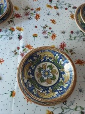 Set Servizio Di Piatti Per La Tavola In Ceramica Decorato Pezzi 12 Da 6 Persone 