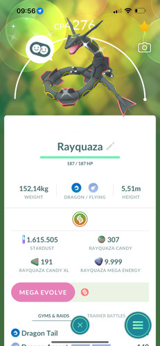 Shiny rayquaza level50 - shiny,