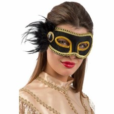 00761-1 MASCHERA NERA PLASTICA