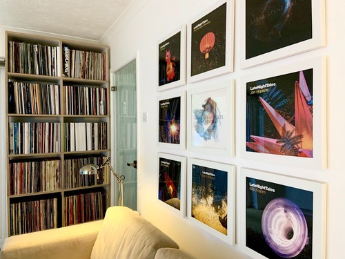 Vinyl record frame white - vinyl,