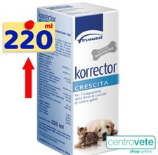 KORRECTOR Crescita 220 ml → Integrazione dieta di Cani  Gatti - Gattini Cuccioli