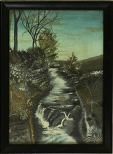 Olio su tavola firmato Foglia