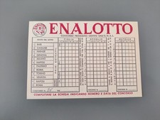Schedina Enalotto 1966, pubblicità Veramon / Camicia Cobit / Hiab / Hidrocom