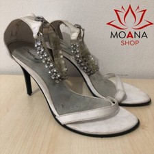 Sandali Tacco alto a Spillo Bianco - Numero 38 - Scarpe usate Donna