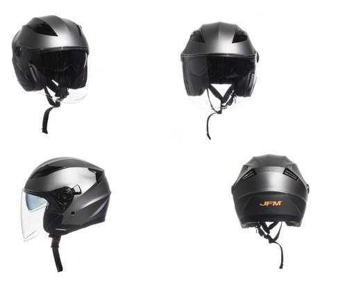 Casco jet doppia visiera jfm - jet,