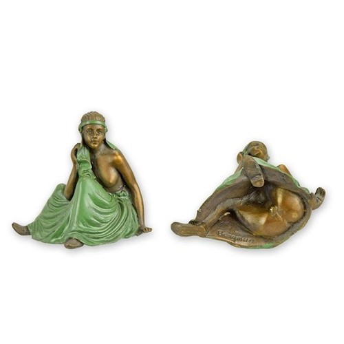 Scultura bronzo donna - bronzo,