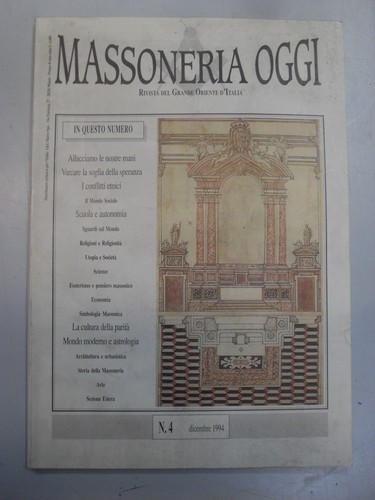 Massoneria oggi 4 1994 - massoneria,