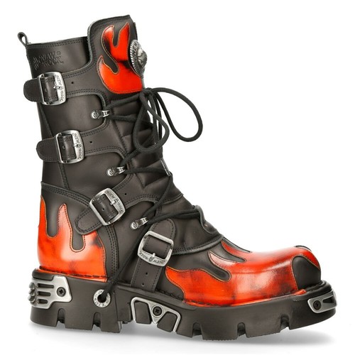 New rock 591 rosso fiamma - new,