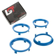 4x Distanziali Anello di Centraggio Blu Cerchi IN Lega Ø 71,6 MM - Ø 66,6 per