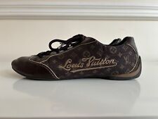 Sneakers Louis Vuitton Monogram Canvas + Globe Trotter in pelle, taglia 38