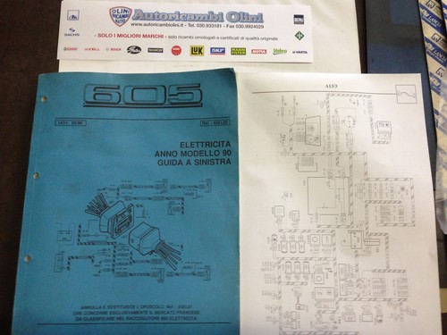 Manuale tecnico peugeot 605 - peugeot,