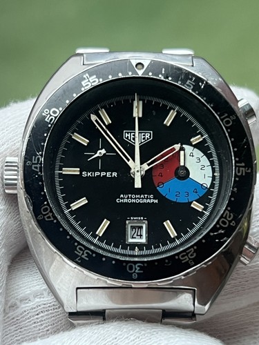 Vintage 1970s heuer skipper - heuer,