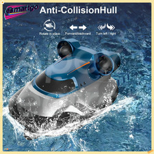 RC Hovercraft Barca 2.4GHz Telecomando ad Alta Velocità Moto d'acqua con Luce LED
