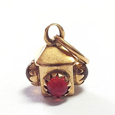 Ciondolino piccolo da bracciale tipo mina in oro massiccio 18k vintage anni '60