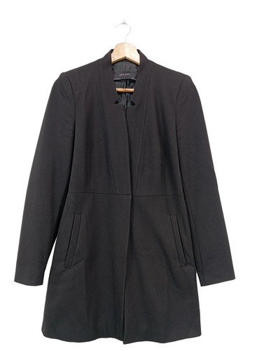 Zara cappotto donna nero - cappotto,