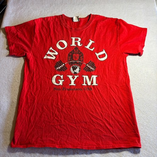Shirt vintage world gym - vintage,