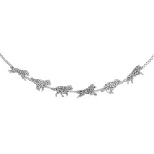 Collana Tervuren Belga Argento Sterling 925 Regalo per Cani Famiglia Animali Gioielli