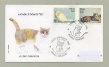 ANIMALI DOMESTICI GATTO EUROPEO FDC   1993  