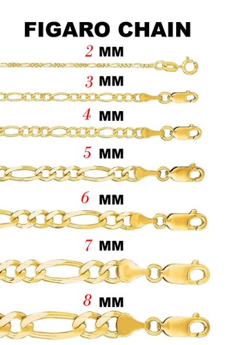 Collana catena figaro unisex - catena,