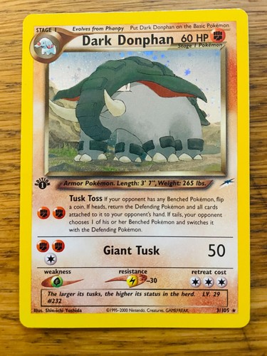1st edition dark donphan - edition,