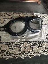 Occhiali Da Moto Vintage Fine Anni 60 Neri